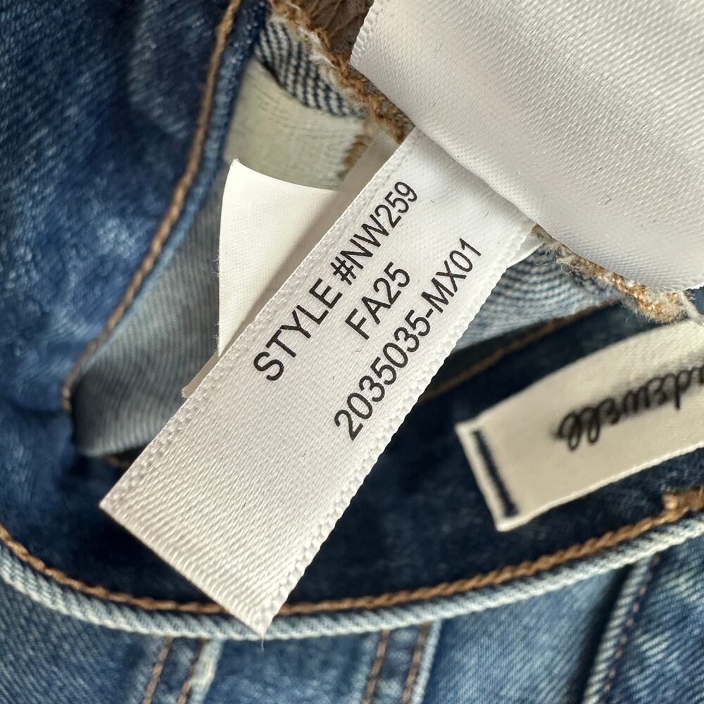 Madewell The Dean Easy Straight Jean Greendale Wash Rigid Blue US 28 NWT - Picture 13 of 14